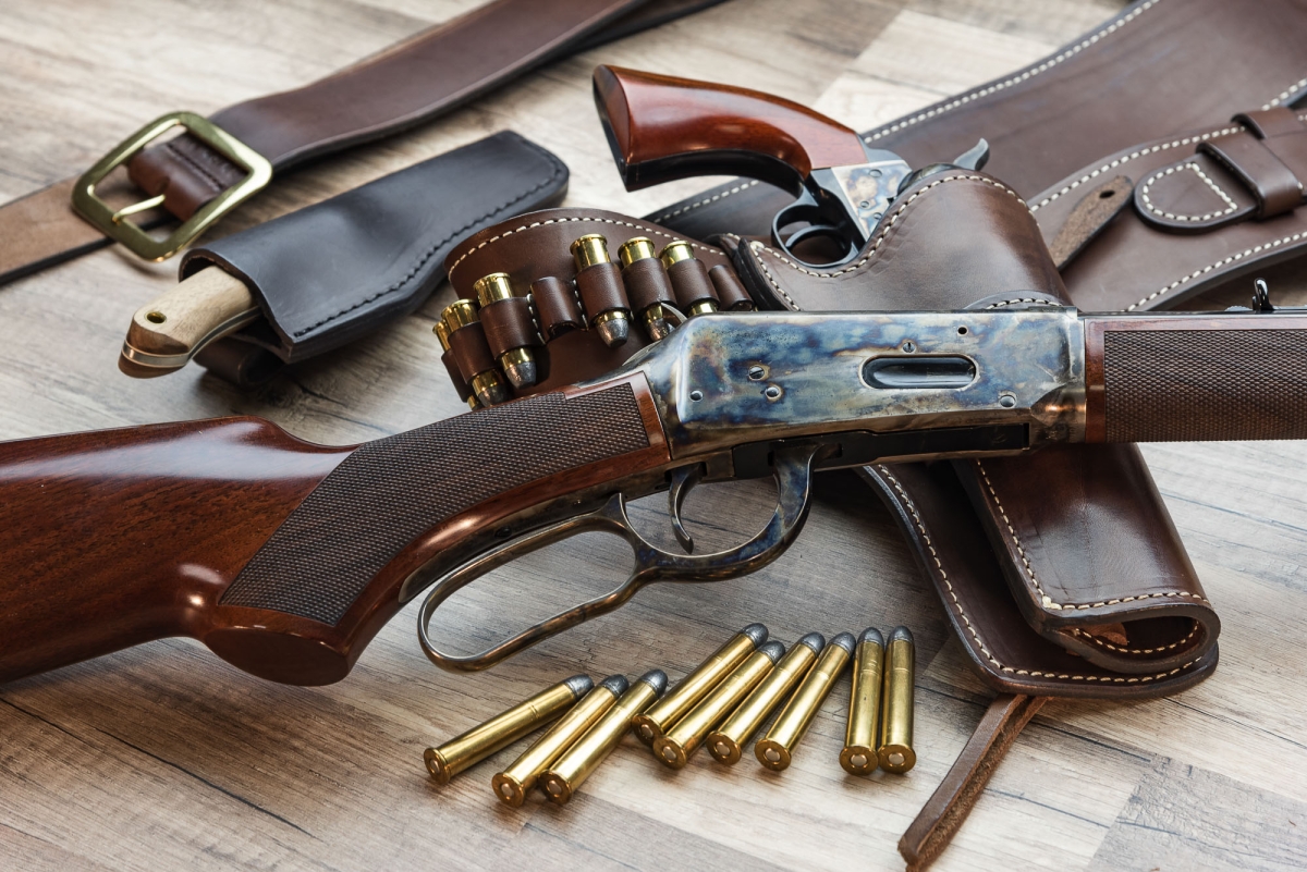 Uberti 1894 Sporting Rifle, with checkered pistol grip stock