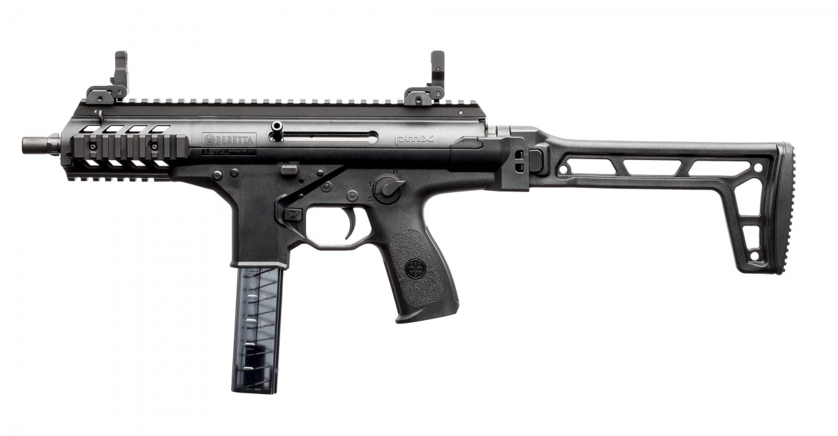 Beretta PMX: arriva la nuova SMG Made in Italy Il lato sinistro della Beretta PMX a calciolo aperto