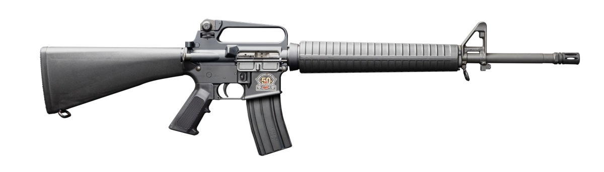 Bushmaster XM15A2: the 50th anniversary rifle Bushmaster XM15A2 50th Anniversary calibro semi-automatic rifle – right side