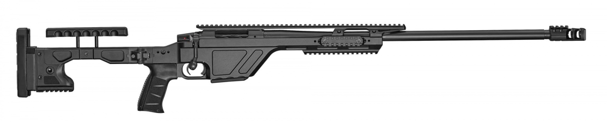 CZ TSR bolt-action tactical sniper rifle The new CZ TSR rifle, seen from the right side