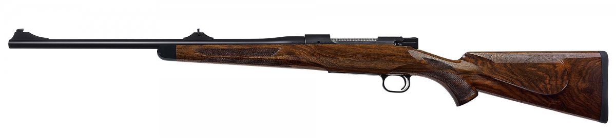 Fucile Mauser M12 S con sistema di armamento manuale Vista laterale sinistra del fucile Mauser M12 S con sistema di armamento manuale