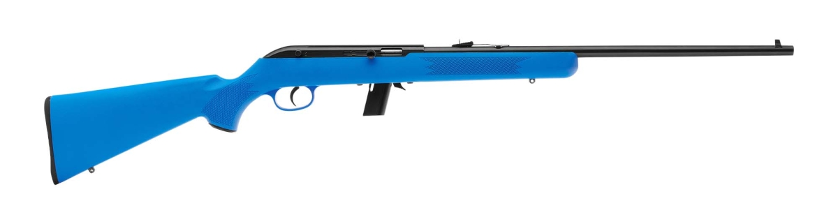 Savage Arms new 64F and A22 Takedown rimfire carbines Savage Arms 64F Blue .22 Long Rifle semi-automatic carbine – right side