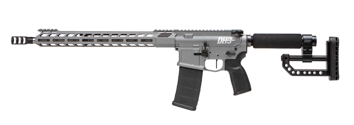 SIG Sauer M400-DH3 3-Gun competition rifle SIG Sauer M400-DH3 semi-automatic rifle – left side