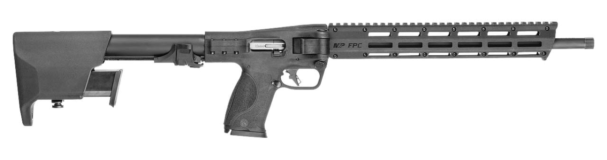 Smith & Wesson M&P FPC folding carbine, now in 10mm Auto Smith & Wesson M&P FPC 10mm Auto folding carbine – right side
