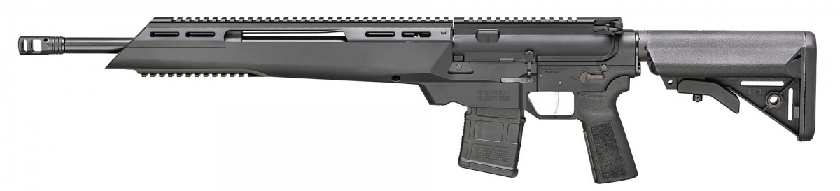 Springfield Armory SAINT Edge ATC, the Accurized Tactical Chassis rifle Springfield Armory SAINT Edge ATC semi-automatic rifle, basic version – left side
