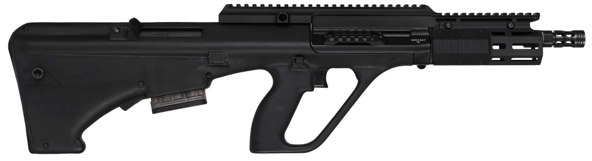 Steyr AUG A3-SA M2: il bull-pup aggiornato Carabina semi-automatica bullpup Steyr AUG A3-SA M2 calibro .223 Remington – lato destro