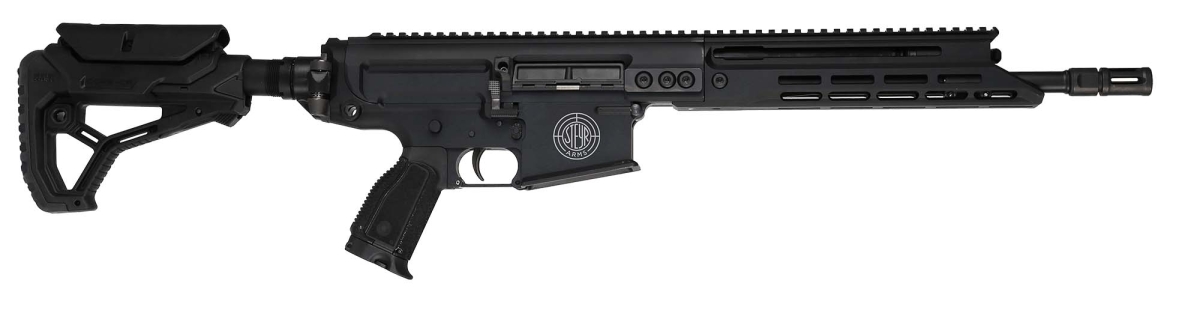 Steyr Arms DMR piston-driven precision rifle Steyr Arms DMR 7.62x51mm NATO semi-automatic rifle – right side