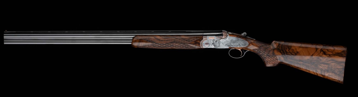 Beretta SO Sparviere Marco Polo shotgun, a tribute to a great Italian Beretta SO Sparviere Marco Polo over-under shotgun – left side