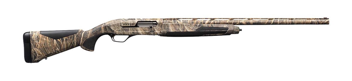 Browning Maxus 2 Camo MAX5: a new semi-automatic shotgun for all hunters! Browning Maxus 2 Camo MAX5 12-gauge semi-automatic shotgun – right side