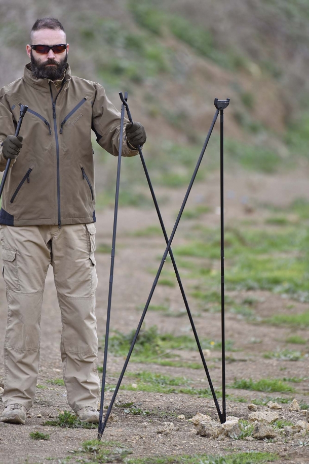 The 4 Stable Stick "Bush" version: with two ground-rest points