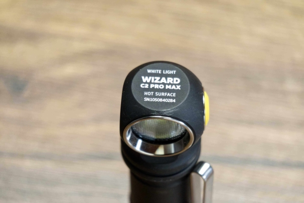 Armytek Wizard C2 Pro Max Magnet USB flashlight The "Hot Surface" warning is to be taken seriously when the flashlight is pushed to its 4000 lumen limit.