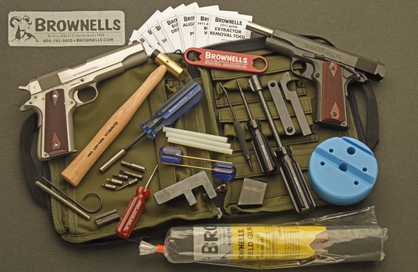 The field package for the Colt 1911 pistol platform