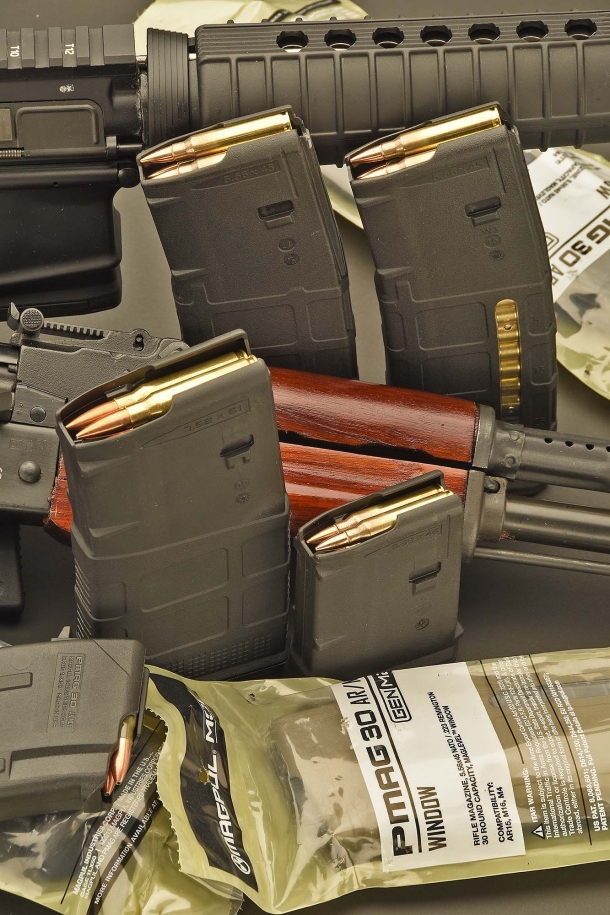 Magpul PMAG magazine: different models and variants supporting all the basic modern firearms for tactical and sport shooters