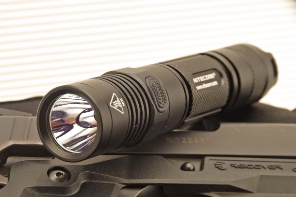 Front view of the flashlight