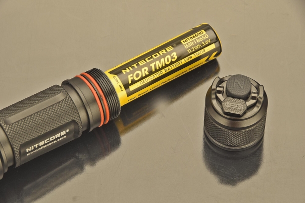 Una batteria in dotazione per la TM03 CRI