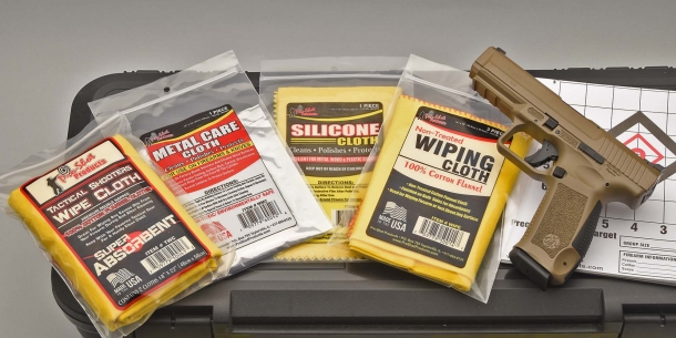 Specialty cloths, one for all the basic gun maintenance needs