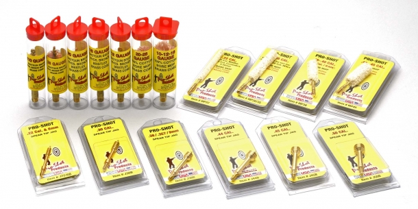 Brushes, mops, jags, for all available calibers, from .177 up to 12 gauge