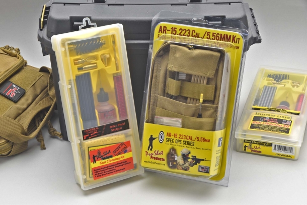 The standard Pro-Shot Products kits come boxed, but there are also some "tactical pouche" variants available