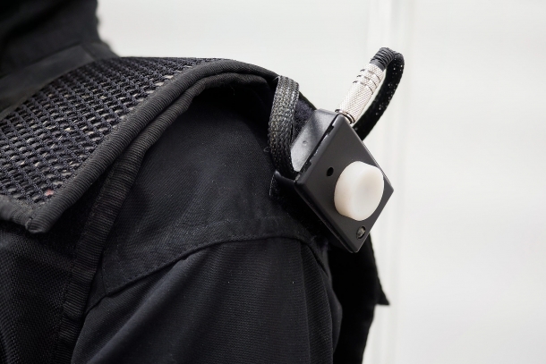 Chiappa Firearms ACP Force on Force training system A panel and reactive LED of the ActionVest component