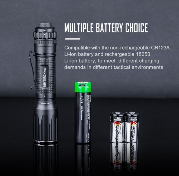 Nextorch upgraded TA30 one-step strobe tactical flashlight Nextorch upgraded TA30 one-step strobe tactical flashlight