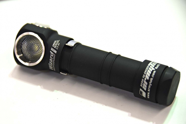The ArmyTek Wizard Pro flashlight is drop resistant to 10 meters