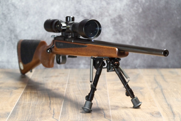 22 Long Rifle SK Long Range Match The carbine used for the test: a CZ 452 Varmint