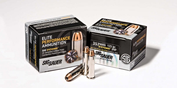 Munizioni SIG Sauer Elite Performance Munizioni SIG Sauer Elite Performance calibro .357 Magnum con palle da 125 grani