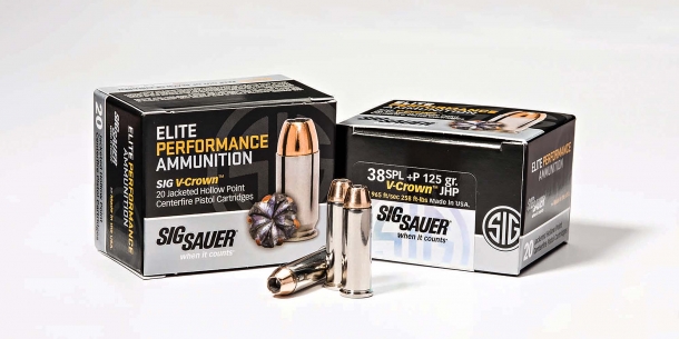 Munizioni SIG Sauer Elite Performance Munizioni da revolver SIG Sauer Elite Performance .38 Special +P con palla da 125 grani