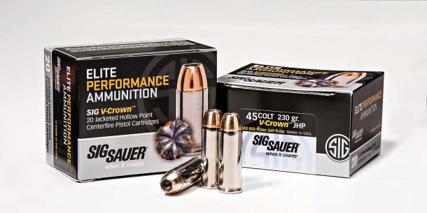 Munizioni SIG Sauer Elite Performance Munizioni da revolver SIG Sauer Elite Performance .45 Long Colt con palla da 230 grani