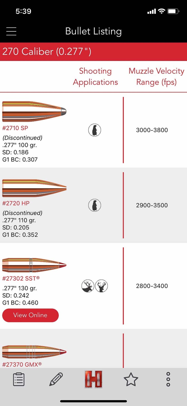 Hornady Manufacturing reloading app Hornady Manufacturing reloading app