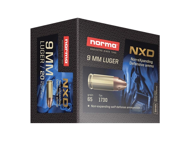 Norma NXD non-expanding defensive ammunition Norma NXD non-expanding defensive ammunition