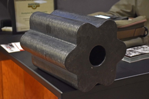 This mock-up shows the peculiar shape of the Hodgdon Triple Seven FireStar propellant grain