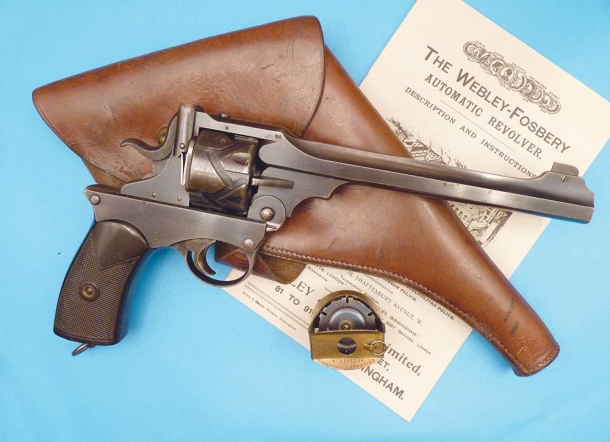 ARMI & BALISTICA: in edicola il numero di maggio Revolver automatico Webley Fosbery calibro .445 Webley