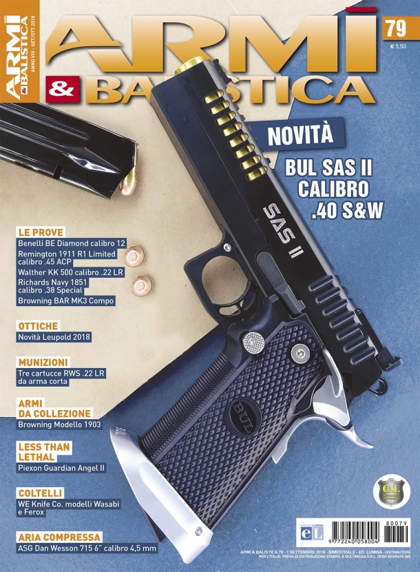ARMI & BALISTICA: in edicola il numero 79 di settembre-ottobre 2018 ARMI & BALISTICA: in edicola il numero 79 di settembre-ottobre 2018