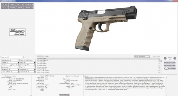 The 7th edition of the Firearms Guide is available Each firearm is covered with full technical specifications and high-resolution pictures