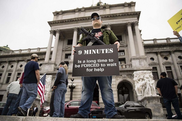 USA: the gun rights movement is non violent The gun rights movement opposes any and all laws that would deprive law-abiding citizens of effective instruments of self-defense