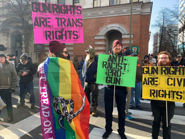 USA: the gun rights movement is non violent Protection of all minorities from any and all forms of oppression through the ownership and use of the best available means of self-defense remains a focus of the gun rights advocacy movement