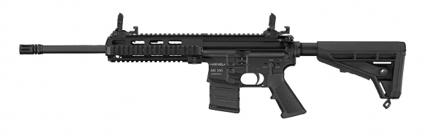 Haenel MK 556 to replace the Heckler & Koch G36 in German service! Haenel MK 556 assault rifle, 14.5" barrel variant with Picatinny railed handguard – left side