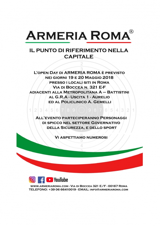 Apre l'Armeria Roma! Apre a Roma... l'Armeria Roma