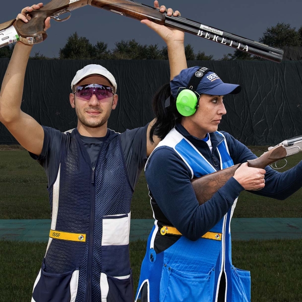 Beretta wins all at the Paris Olympics Diana Bacosi and Gabriele Rossetti (ITA), gold medal in Mixed Team Skeet