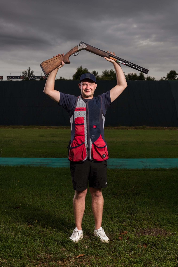 Beretta wins all at the Paris Olympics Nathan Hales (UK), gold medal in Men's Trap