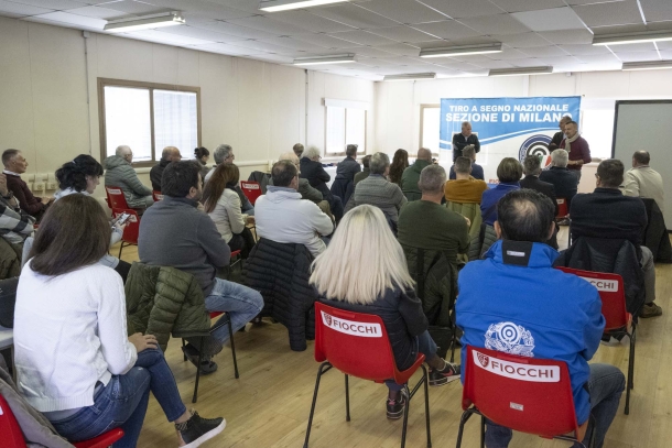 Campionato italiano UITS 2022 Ex Ordinanza e Ordinanza a 300 metri La sala della premiazione, all'interno del TSN Milano