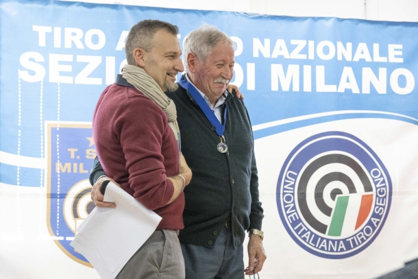 Campionato italiano UITS 2022 Ex Ordinanza e Ordinanza a 300 metri Il Consigliere UITS Fabio Sacchetti, insieme a Giorgio Prandini