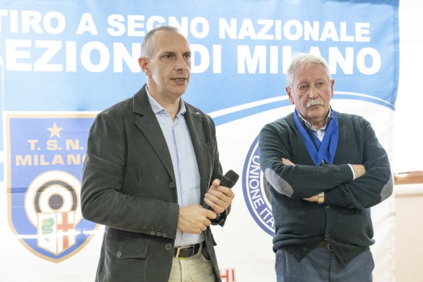 Campionato italiano UITS 2022 Ex Ordinanza e Ordinanza a 300 metri Il Consigliere UITS Davide Brutto, insieme a Giorgio Prandini