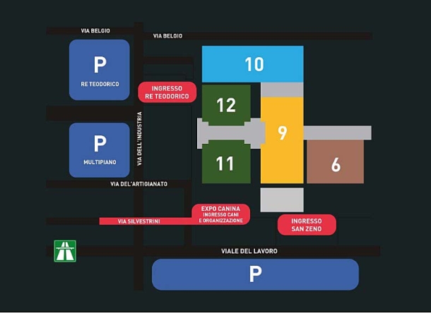 La planimetria delle aree espositive di EOS Show 2023