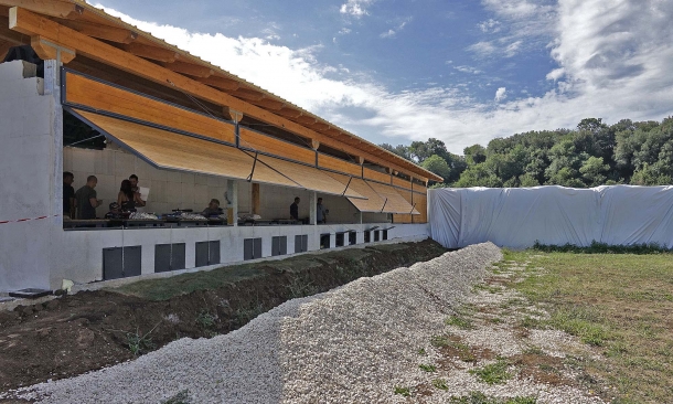 Vista esterna delle linee di tiro