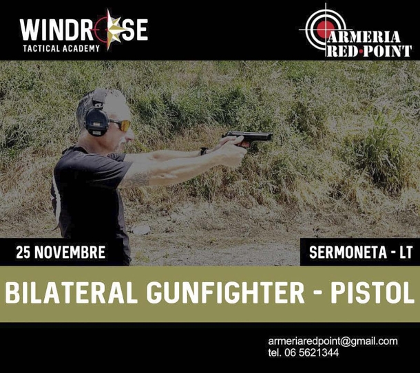 Armeria Red Point: corsi di fine novembre con Windrose Tactical Academy Corso: