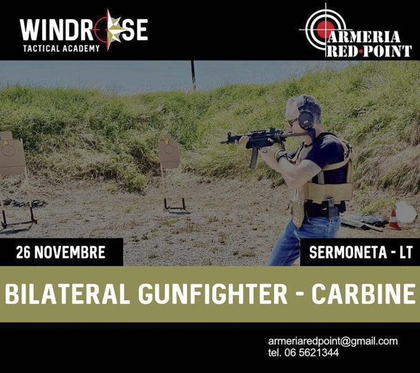 Armeria Red Point: corsi di fine novembre con Windrose Tactical Academy Corso: