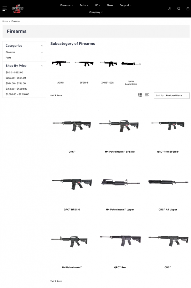 Bushmaster Firearms is back! As of today, the company website only lists a short lineup of AR-15 variants: more is to come for the future...