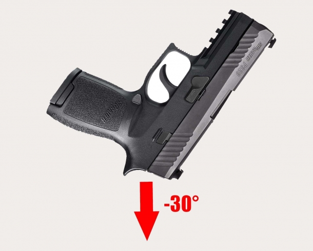 SIG Sauer P320 trigger issues: no rest for the wicked! The "thirty-degrees negative angle" drop that would cause the SIG Sauer P320 to accidentally discharge